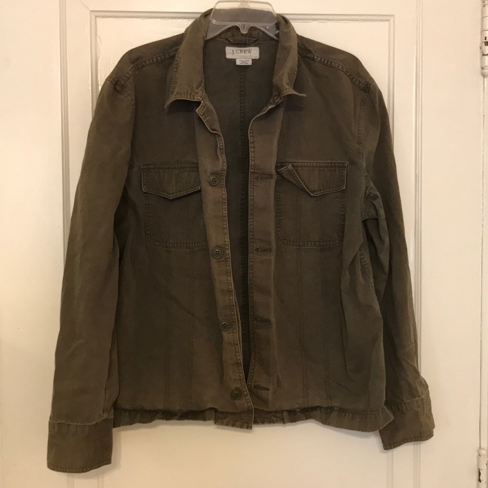J. Crew Olive Utility Jacket